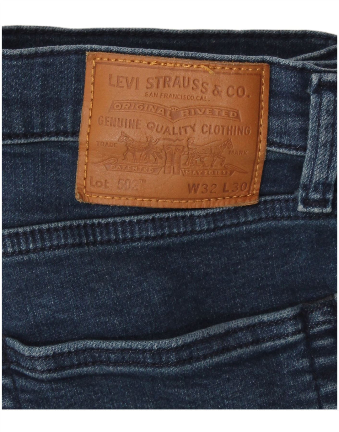 Męskie jeansy Levi's 502 Tapered W32 L30 Niebieskie bawełniane
