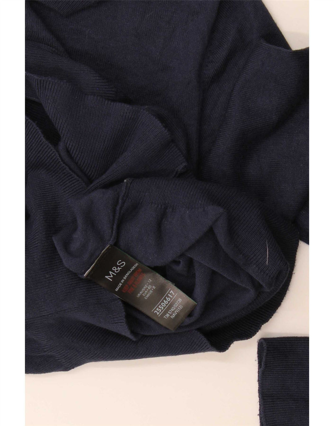 Sweter damski Marks & Spencer UK 12, średni granatowy, wiskoza