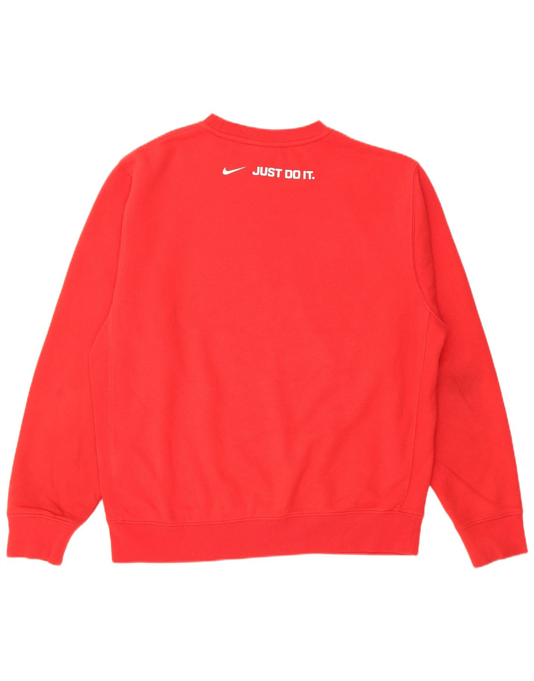 Męska bluza z grafiką Nike, bawełniana, w kolorze średnio czerwonym