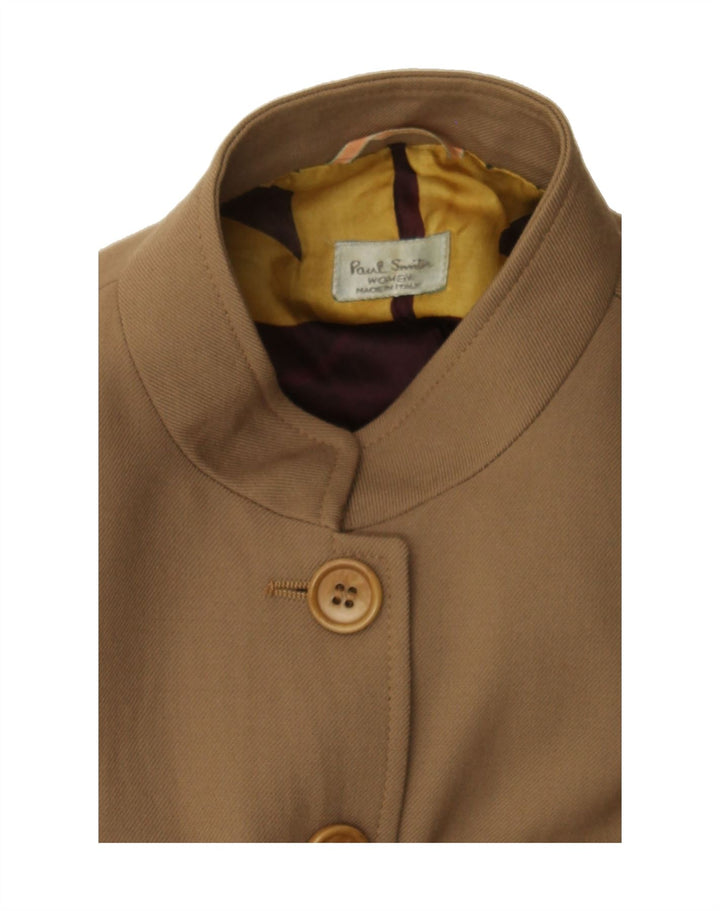 PAUL SMITH Womens Military Jacket IT 42 Medium Brown Wool Vintage Paul Smith and Second-Hand Paul Smith from Messina Hembry 