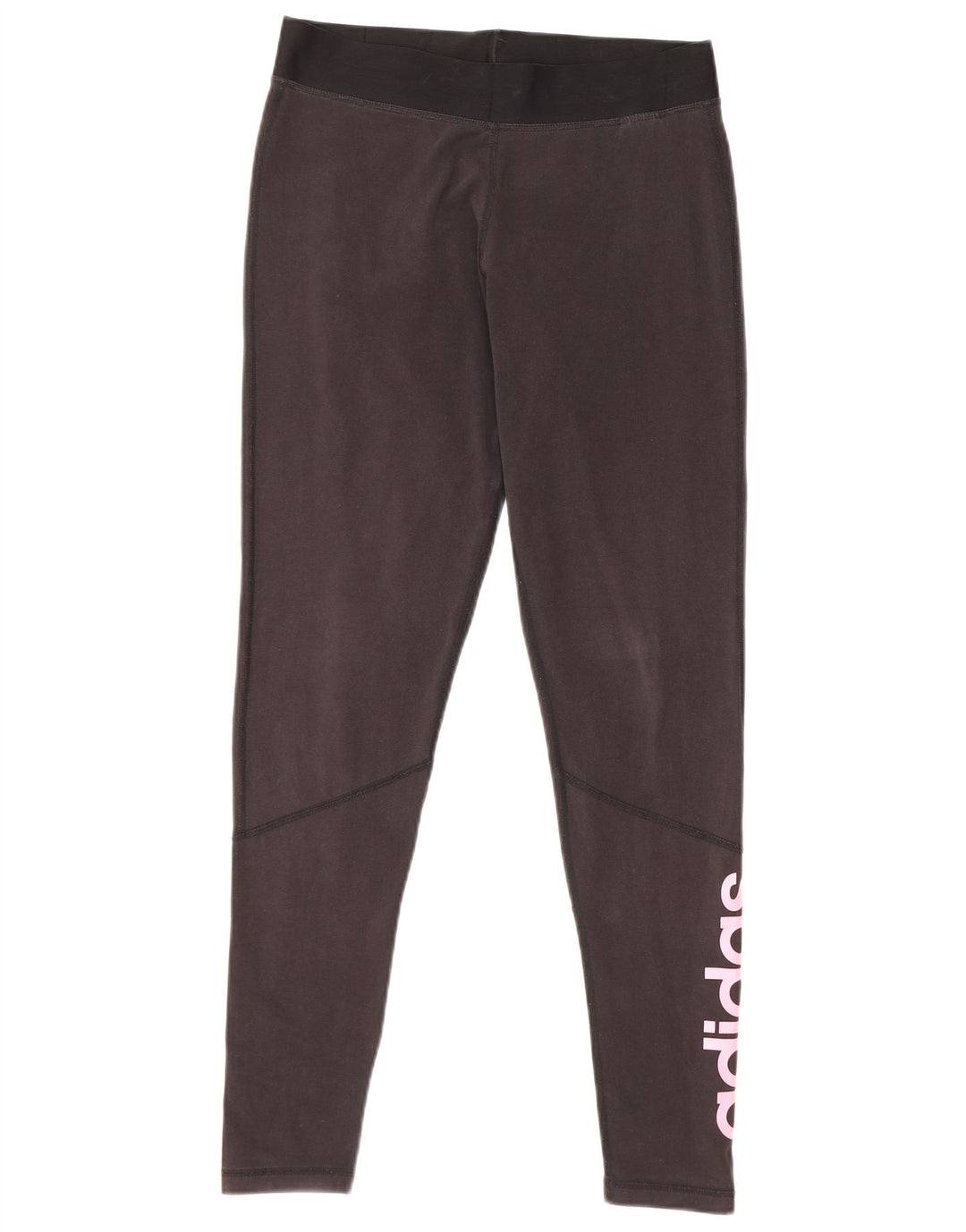 Damskie legginsy Adidas Graphic UK 16/18, duże, czarne, bawełniane