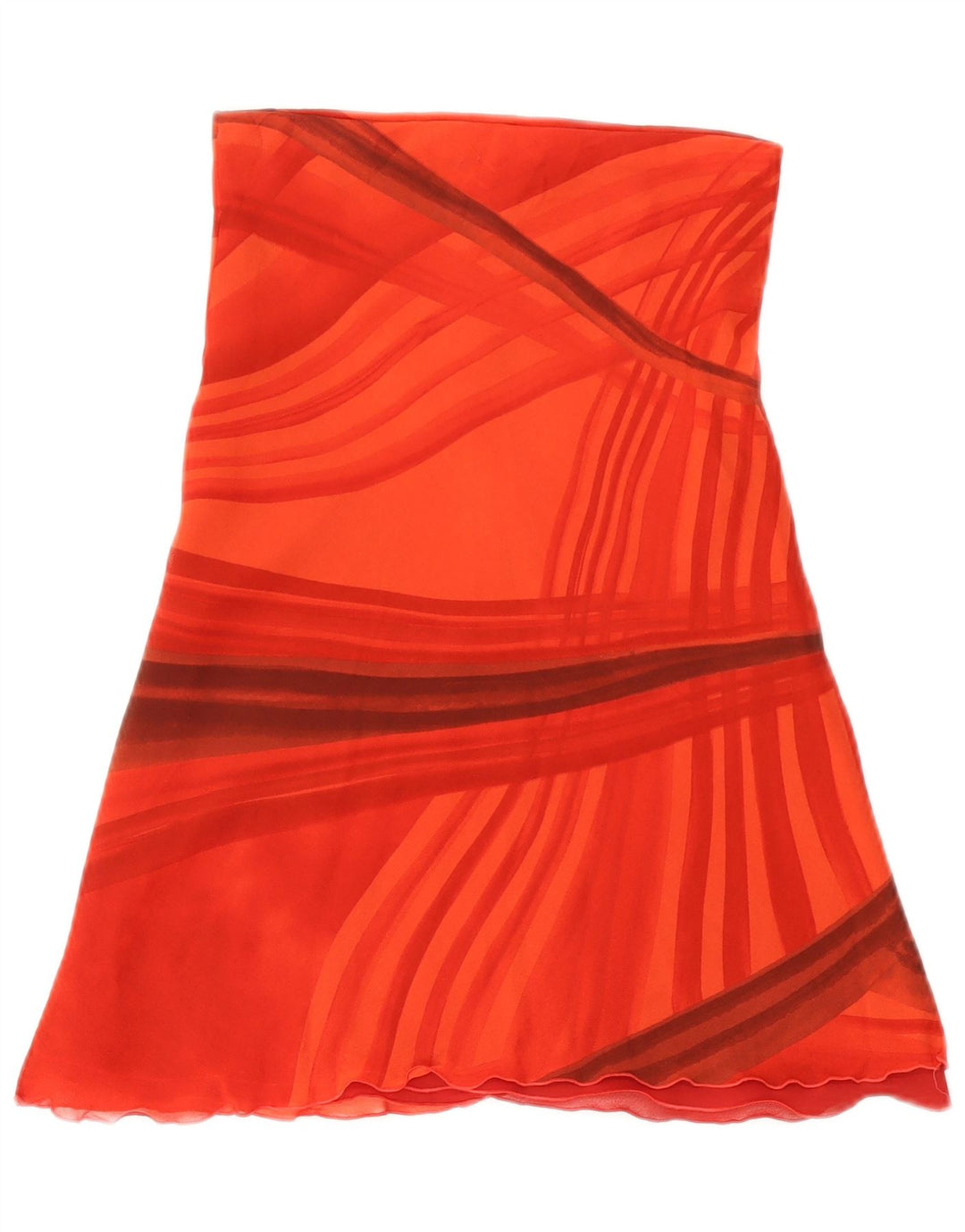 Damska spódnica o linii A Dream UK 8 Small W27 Wiskoza w czerwone paski