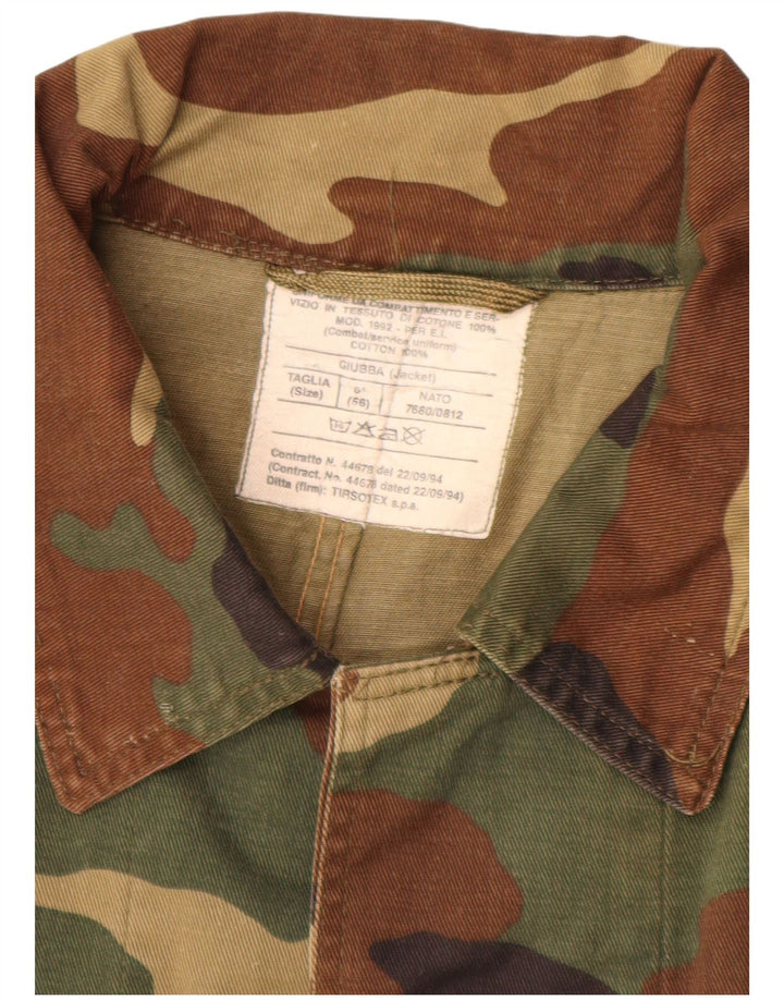 Męska kurtka wojskowa VINTAGE IT 56 3XL Khaki, bawełniana w kamuflażu