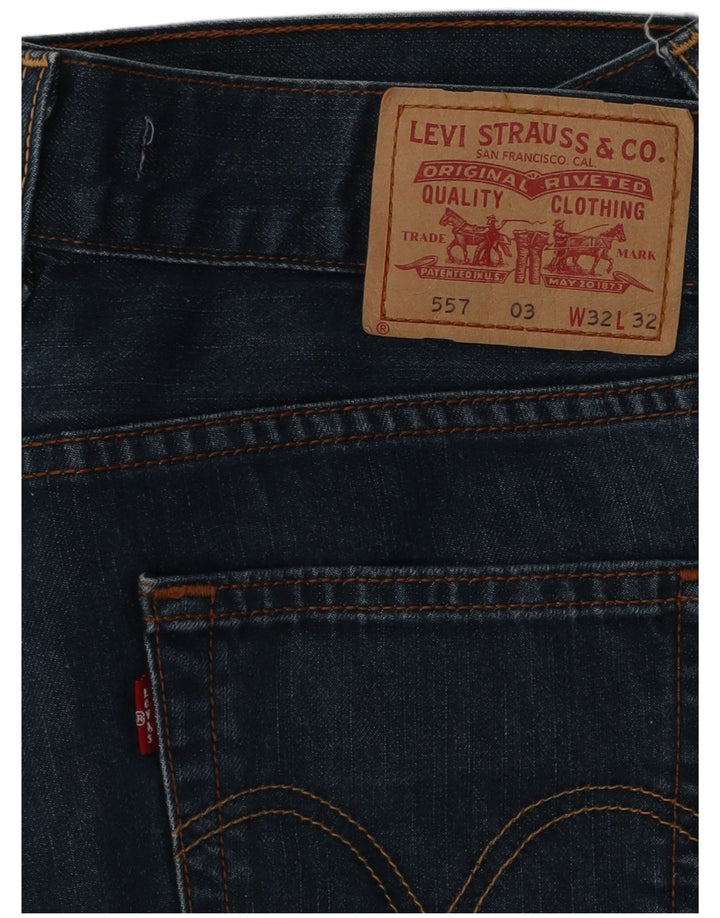 Damskie jeansy Levi's 557 Bootcut W32 L32 Niebieska bawełna