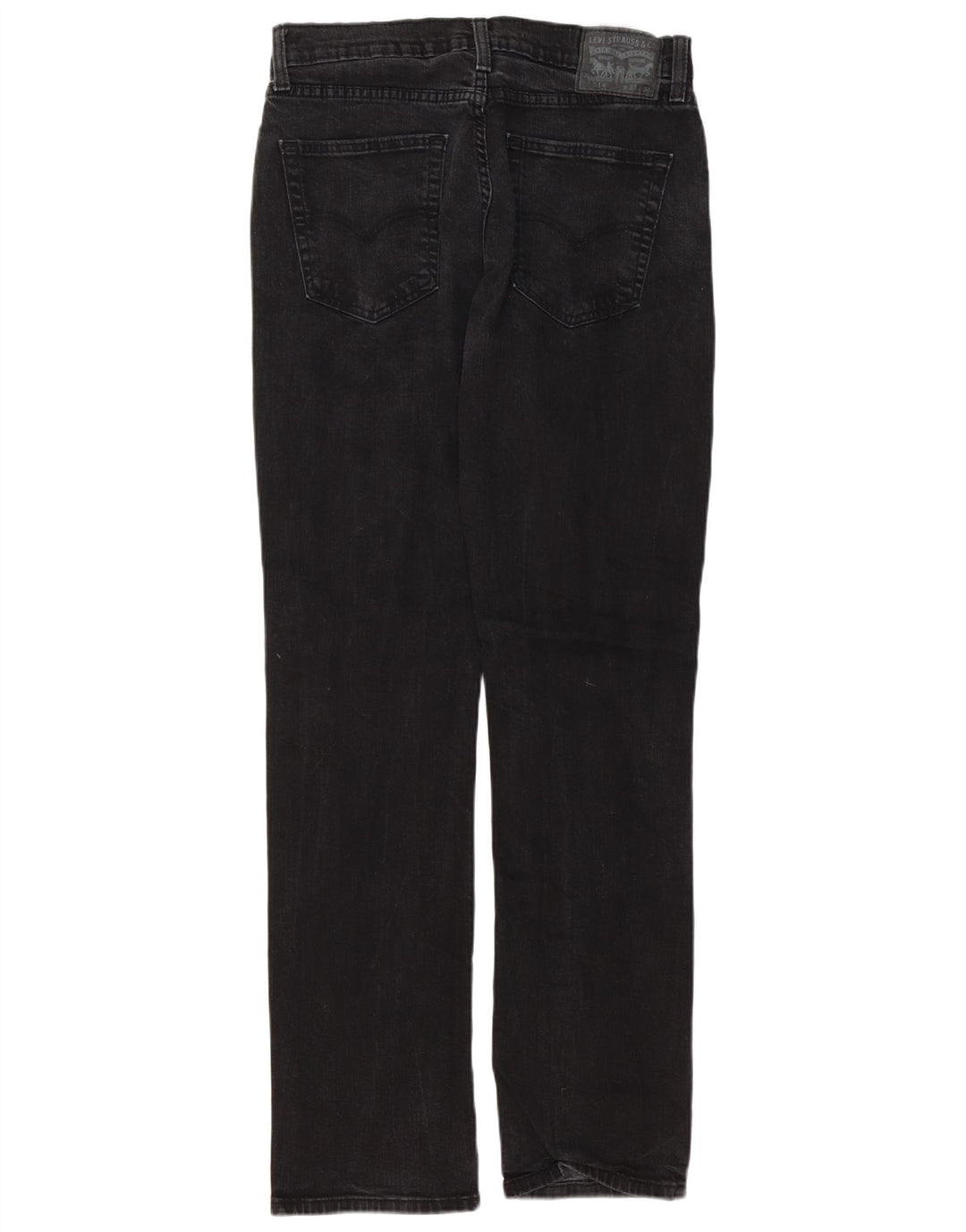 Męskie dżinsy Levi's 514 Straight W33 L34 Czarna bawełna