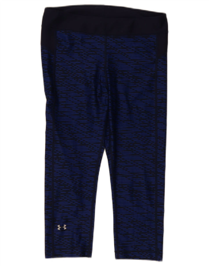Damskie legginsy Capri UNDER ARMOUR UK 14 Średni granatowy geometryczny