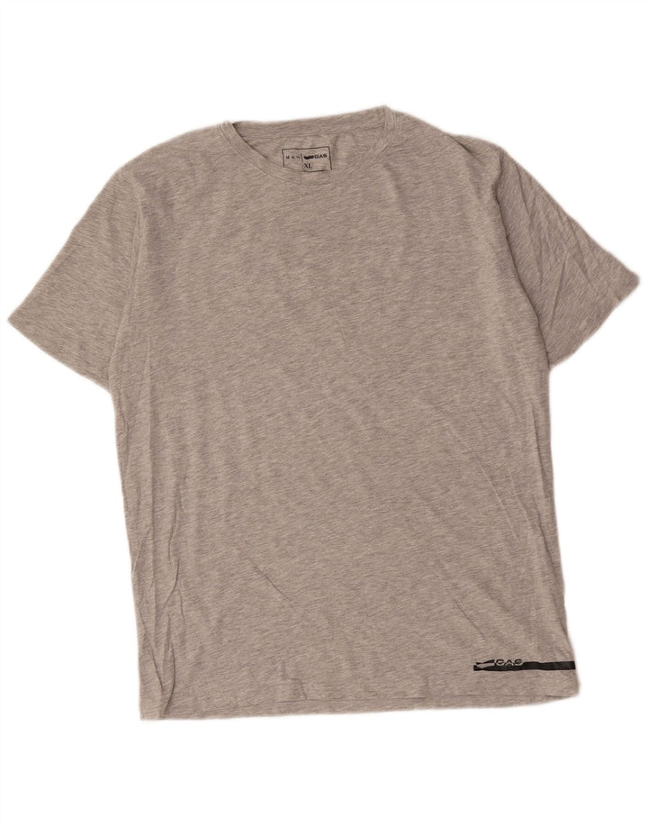T-shirt męski Gas Top XL, szary, bawełniany