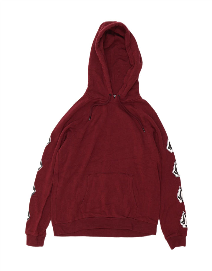 Damska bluza z kapturem Volcom Graphic Oversize US 4/6 Small Burgund
