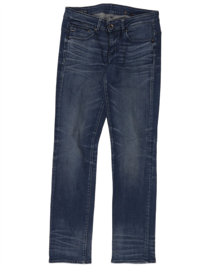 Damskie jeansy slim G-Star W29 L32 Niebieskie bawełniane