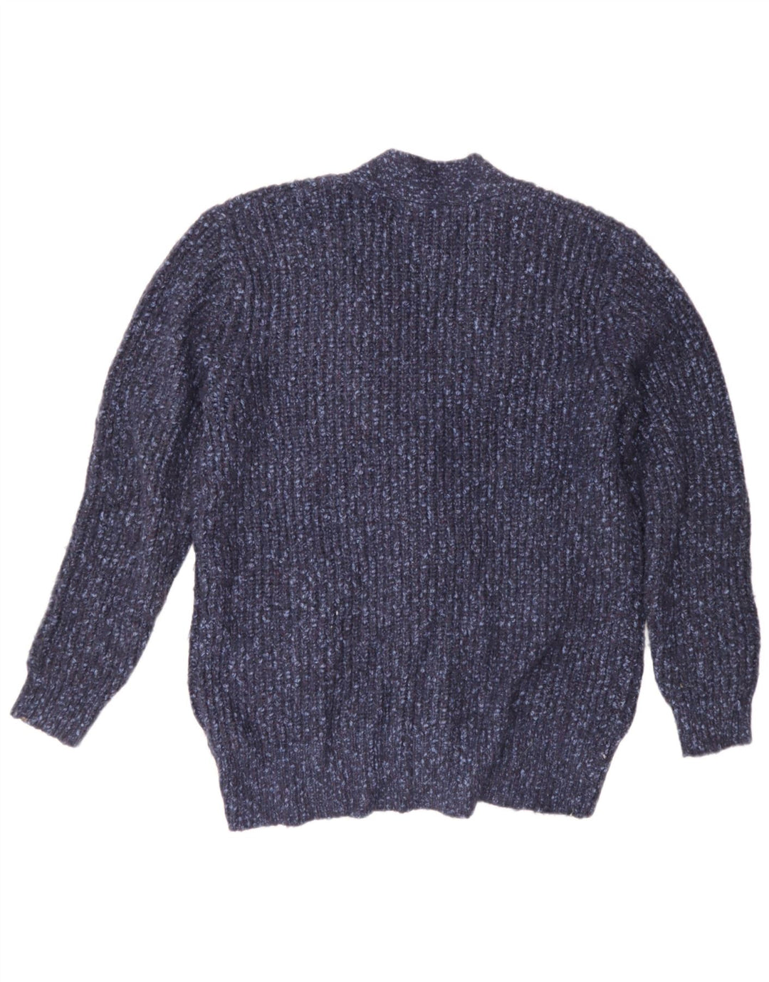 Marks & Spencer Damski sweter oversize UK 14, średni niebieski, nakrapiany