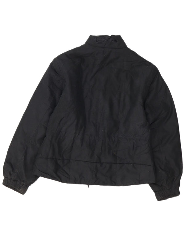 Męska kurtka bomberka w stylu vintage UK 36, mała czarna, poliester