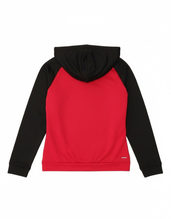 Damska bluza z kapturem Adidas Climalite Zip UK 12/14 Średni różowy blok kolorów