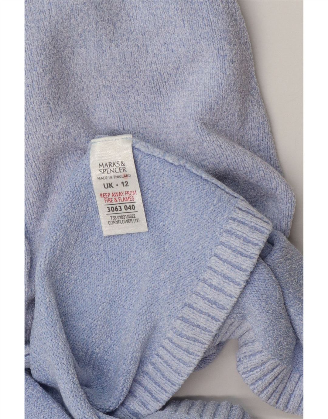 Sweter damski Marks & Spencer UK 12, średni niebieski, wiskoza