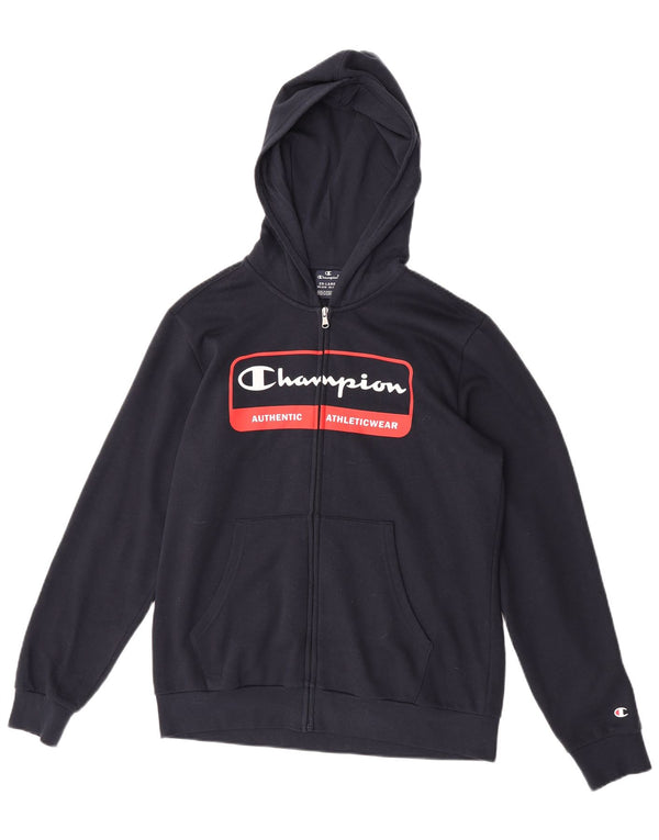 Chłopięcy sweter Champion z grafiką i zamkiem błyskawicznym, 15-16 lat, 2XL, granatowy