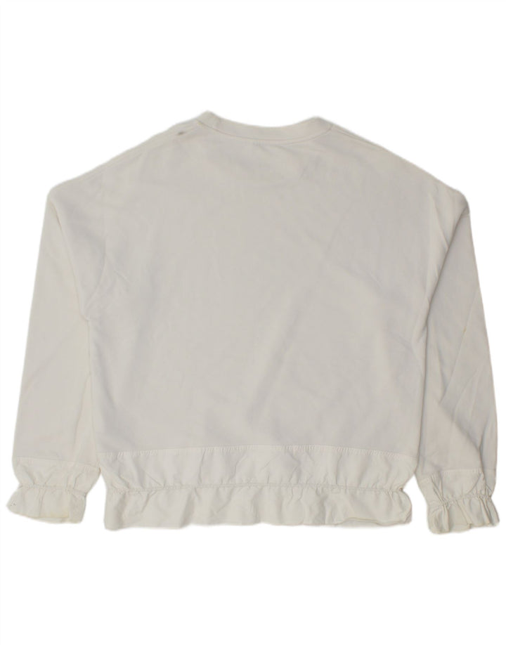 Cos Damski sweter oversize UK 10, mały, biały, bawełniany