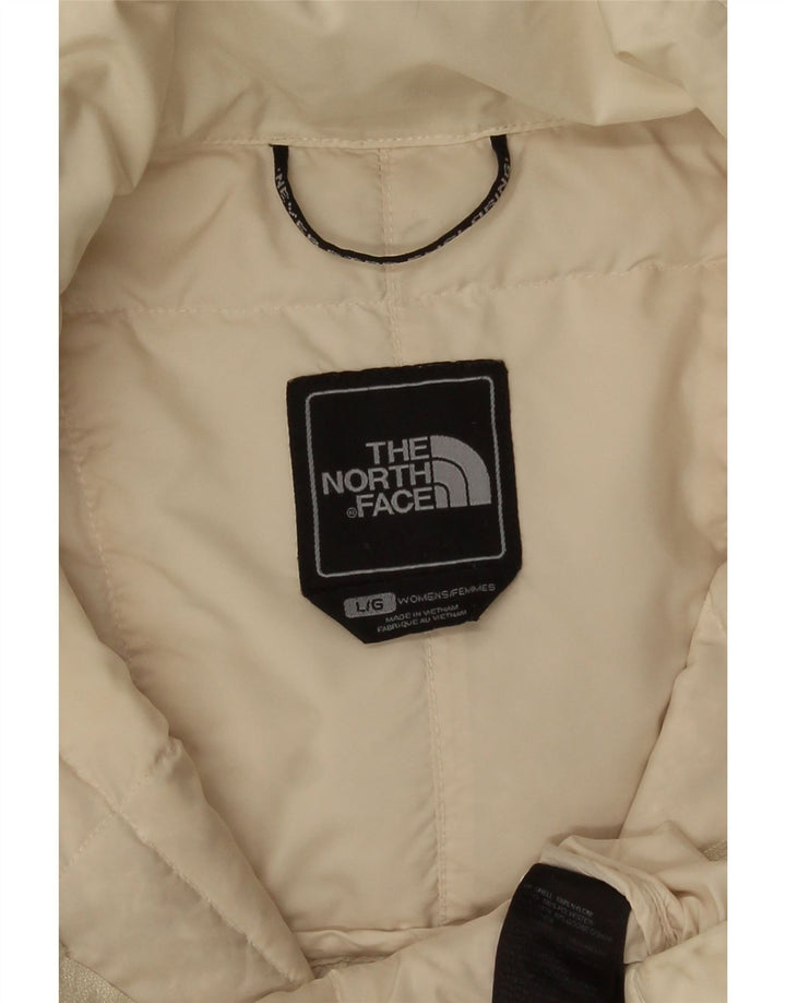 Damski płaszcz ocieplany The North Face UK 16, duży, beżowy nylon