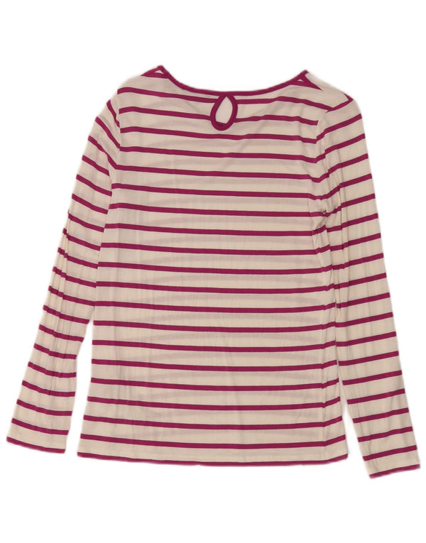 Damski top Massimo Dutti z długim rękawem UK 10 w małe białe paski, modal