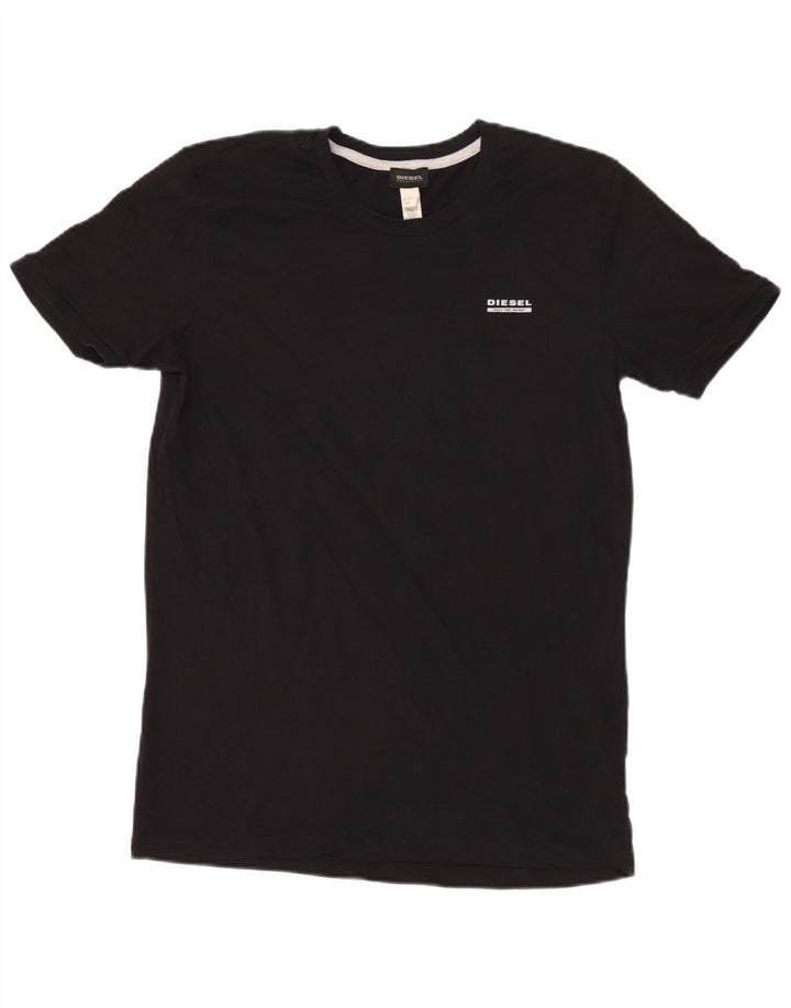 T-shirt męski Diesel, duży, czarny, bawełniany