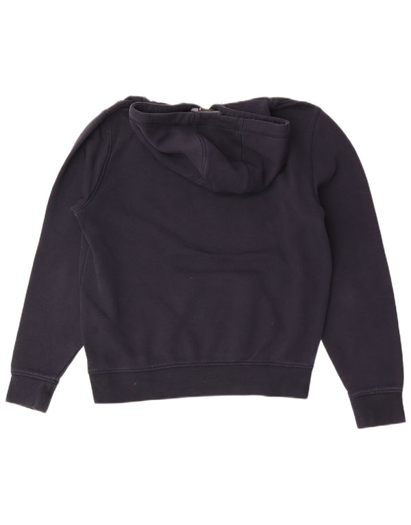 Męski sweter z kapturem i grafiką Tommy Hilfiger, średni granatowy, bawełniany