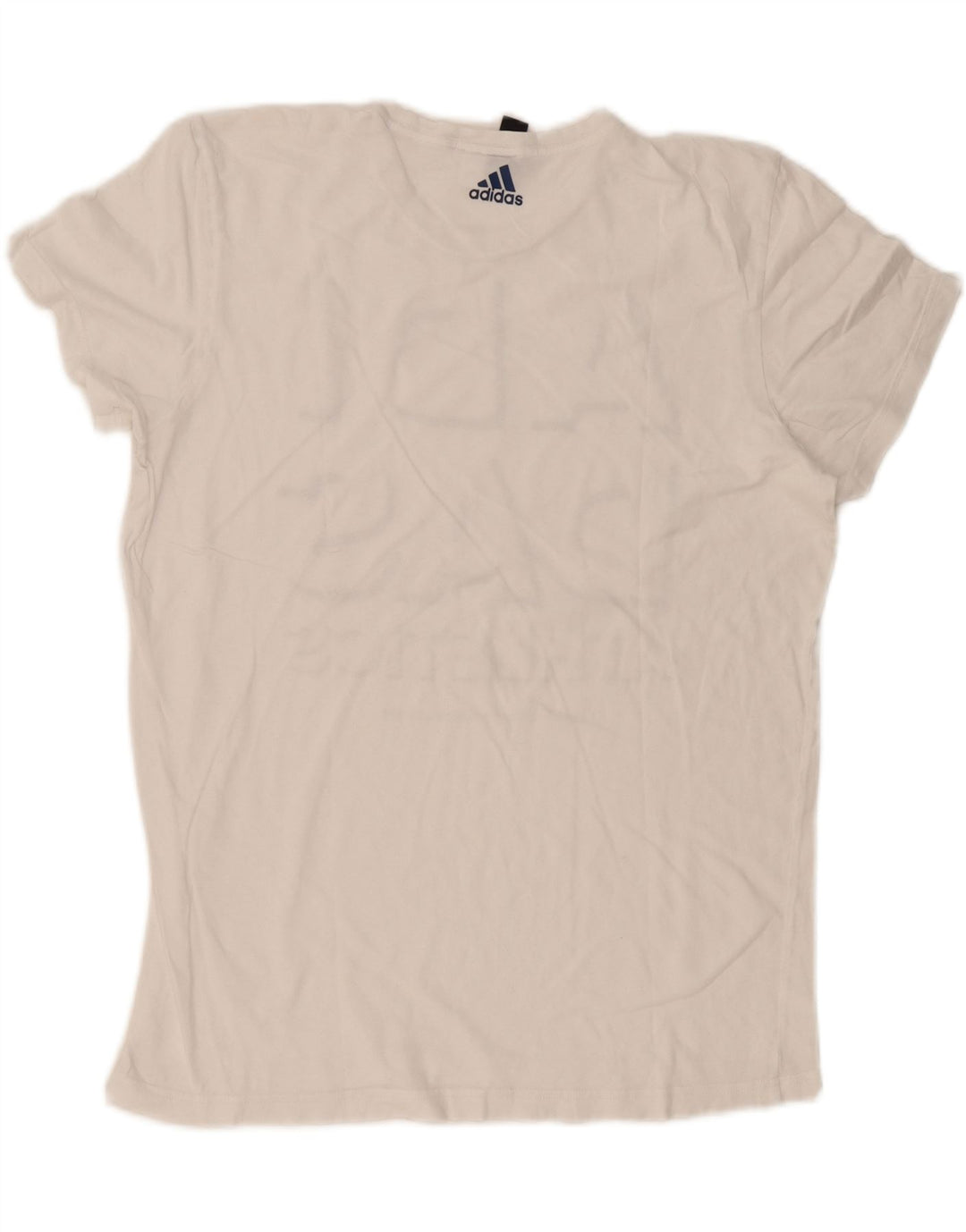 Męska koszulka z grafiką Adidas, duża, biała