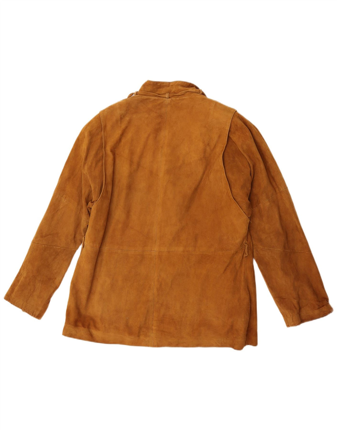 Vintage damska marynarka zapinana na 3 guziki IT 48 XL, brązowa skóra