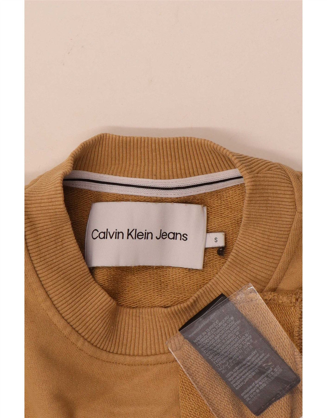 Damska bluza oversize Calvin Klein Jeans UK 10 Small Beige