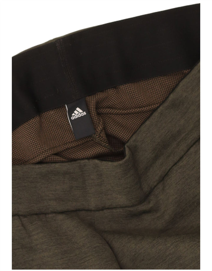 Męskie spodnie dresowe Adidas Climalite, duże, khaki, nakrapiane