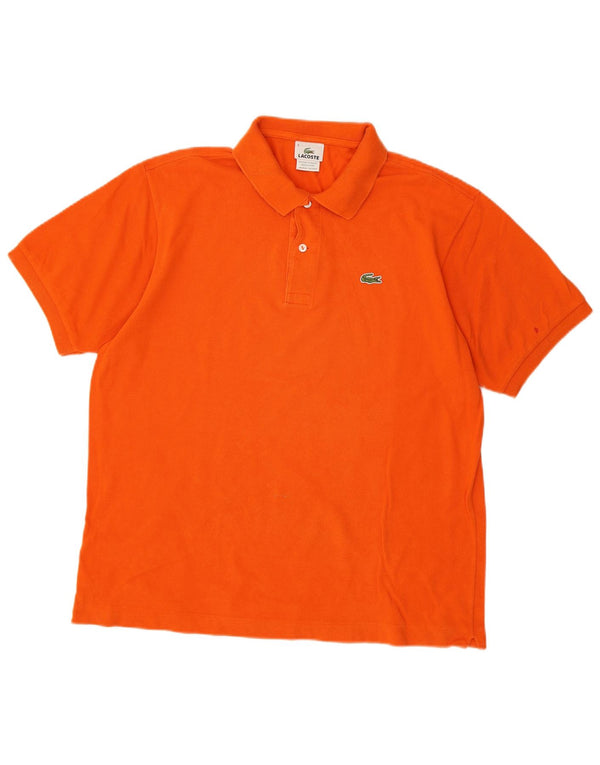 Męska koszulka polo Lacoste, rozmiar 6, XL, pomarańczowa, bawełniana