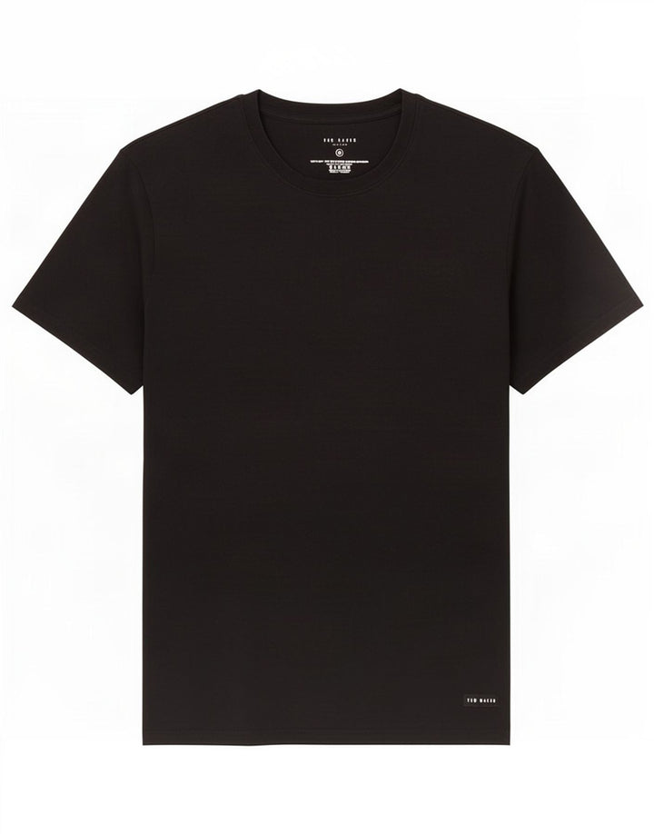 T-shirt męski Ted Baker, bawełniany, średni czarny