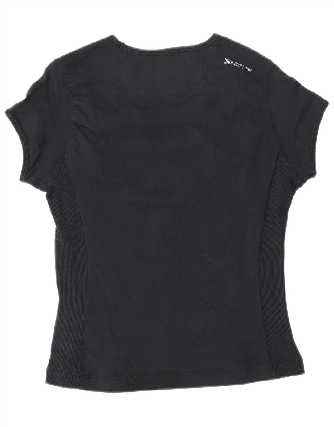 Koszulka damska CHAMPION Heritage Classics Top UK 12, średnia czarna bawełna