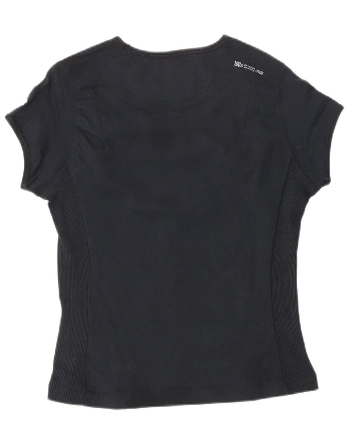 Koszulka damska CHAMPION Heritage Classics Top UK 12, średnia czarna bawełna