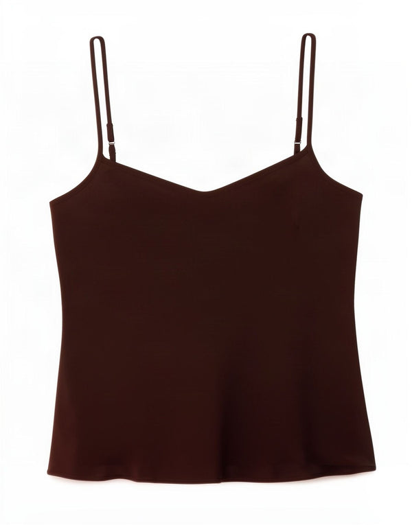 Damski top Monsoon Crop Top UK 12 Średni brązowy jedwab