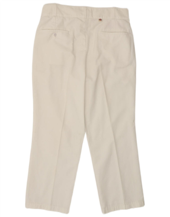 Męskie proste spodnie chino Dickies W34 L28 Biały poliester