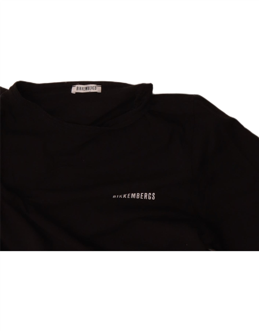 BIKKEMBERGS Mens Graphic T-Shirt Top Medium Black Vintage Bikkembergs and Second-Hand Bikkembergs from Messina Hembry 