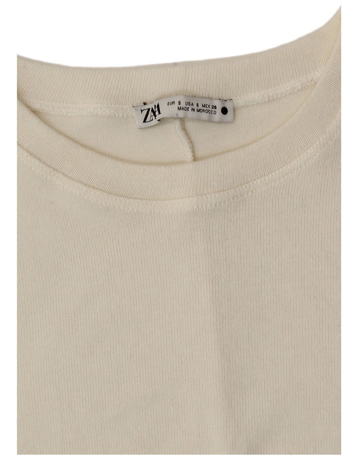 Sukienka damska Zara Maxi Jumper UK 10 Small White