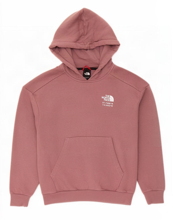 Damski sweter z kapturem The North Face Graphic, oversize, UK 10, mały, różowy