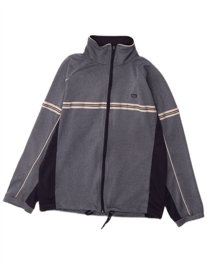 Męska kurtka dresowa Asics w kolorze średnioniebieskim