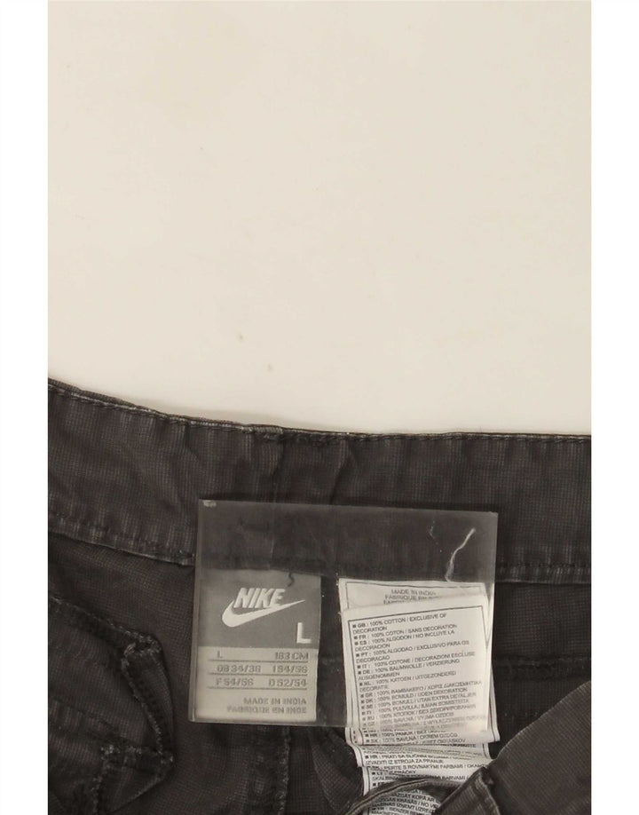 Męskie spodenki cargo Nike, duże W36, szara bawełna