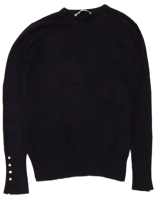 Sweter damski Zara z okrągłym dekoltem UK 18 XL granatowy