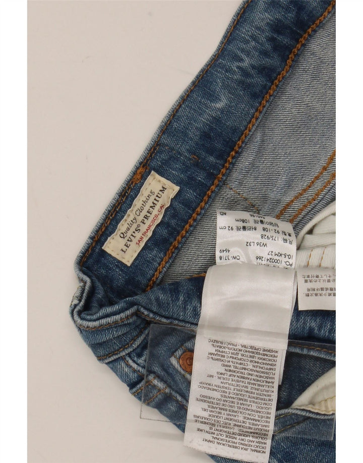 Męskie jeansy Levi's 511 Slim W36 L32 Niebieska bawełna