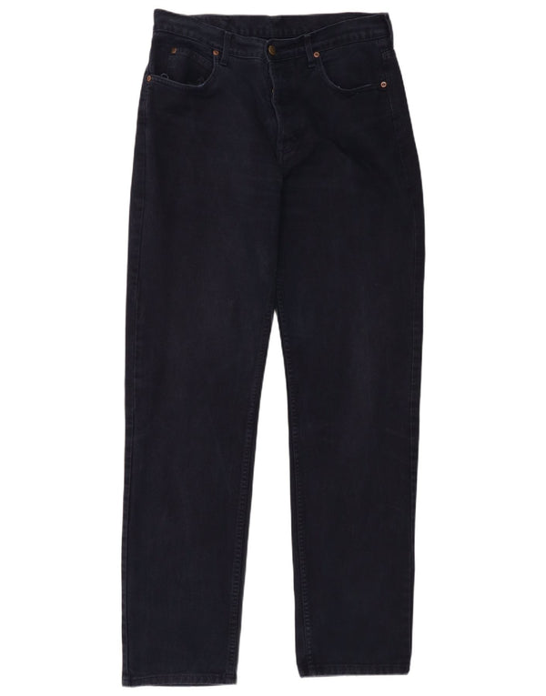 Lee Mens Chicago Straight Casual Trousers W33 L34 Navy Blue Cotton