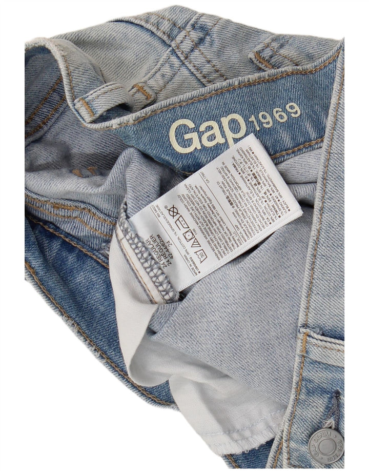 Damskie jeansy Gap Slim W24 L30 Niebieskie bawełniane