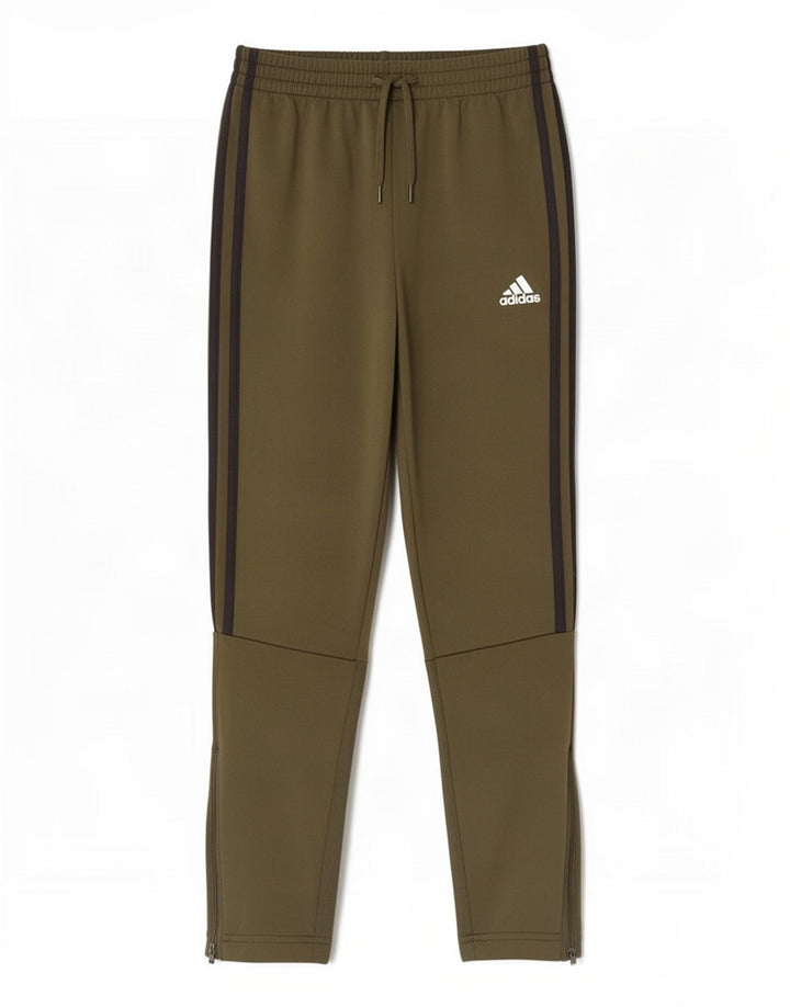 Chłopięce spodnie dresowe Adidas 11-12 lat, khaki, poliester