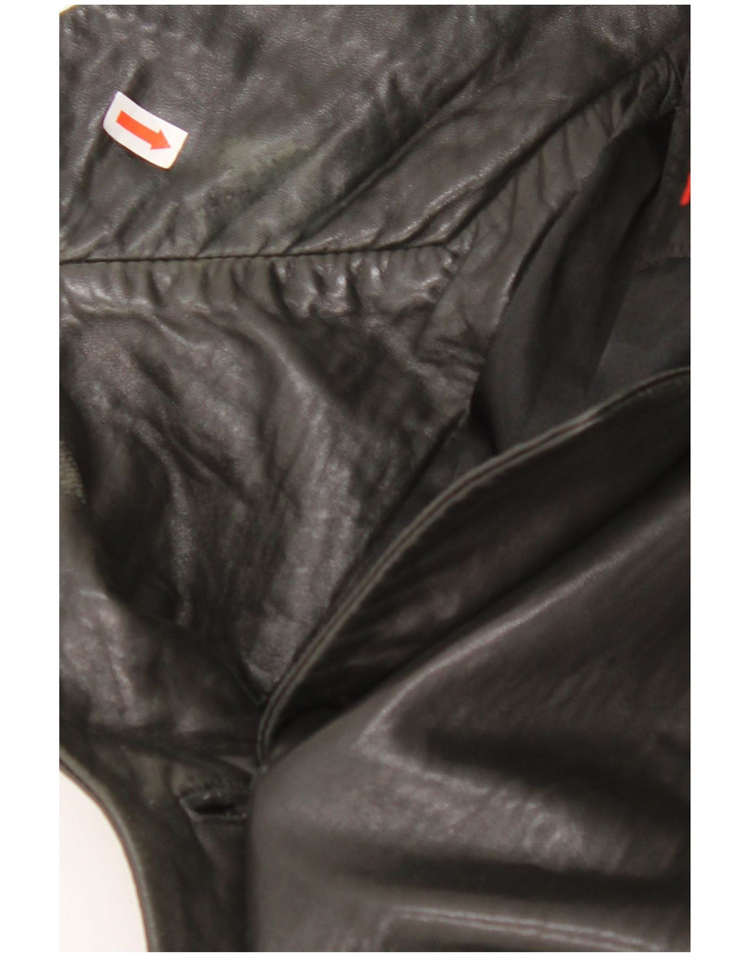 MAURITIUS Damska skórzana marynarka zapinana na 3 guziki, UK 18 XL, czarna skóra