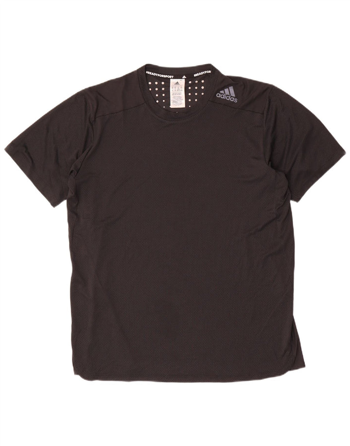 Adidas Męski T-Shirt Top XL Czarny Spotted Poliester