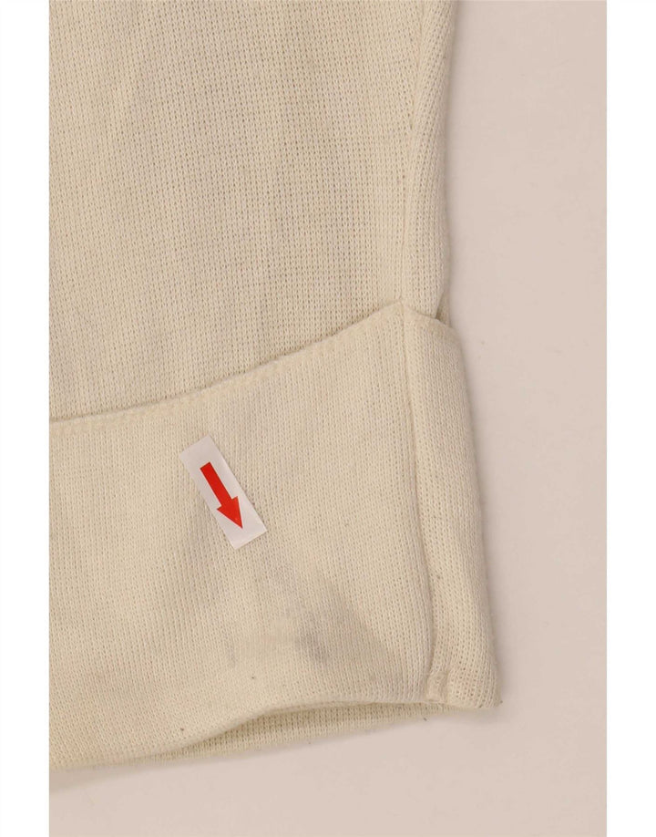 Damski krótki top oversize Zara z długim rękawem UK 10 Small, biała wiskoza