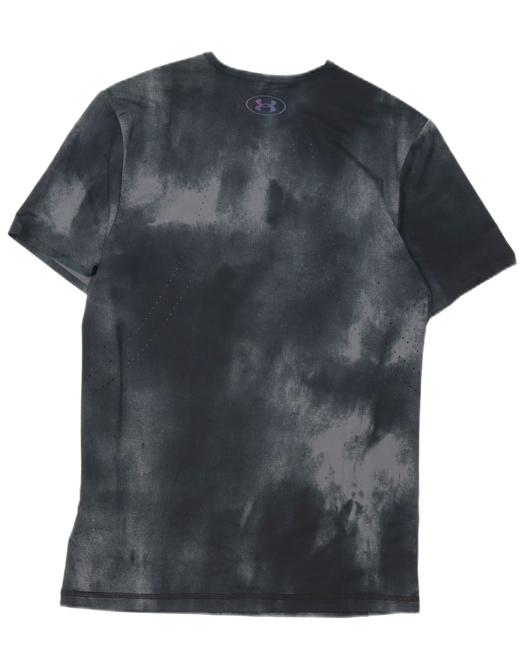 Męski dopasowany t-shirt Under Armour, mały, czarny, poliestrowy krawat