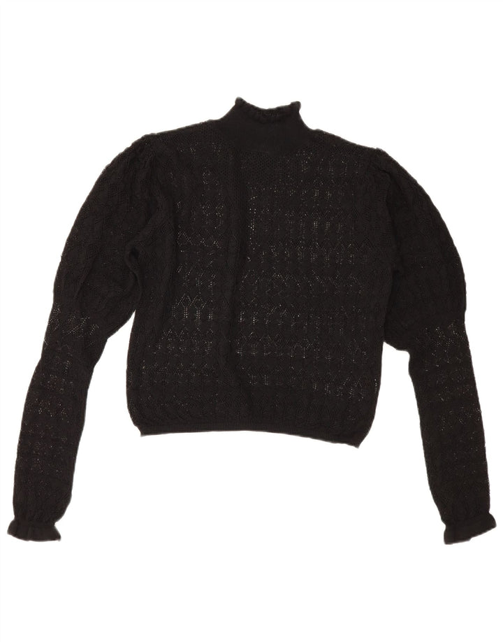 Sweter damski Zara z golfem UK 12, średni czarny