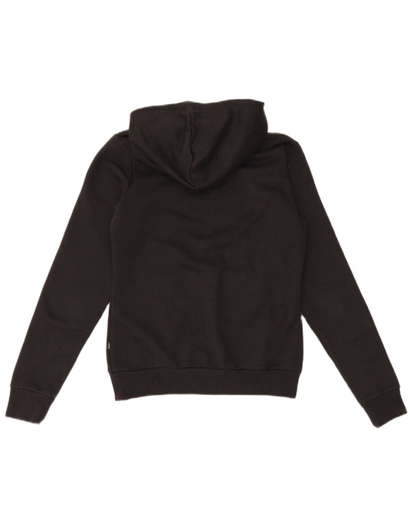 Damski sweter z kapturem Puma z grafiką UK 10, mały, czarny, bawełniany