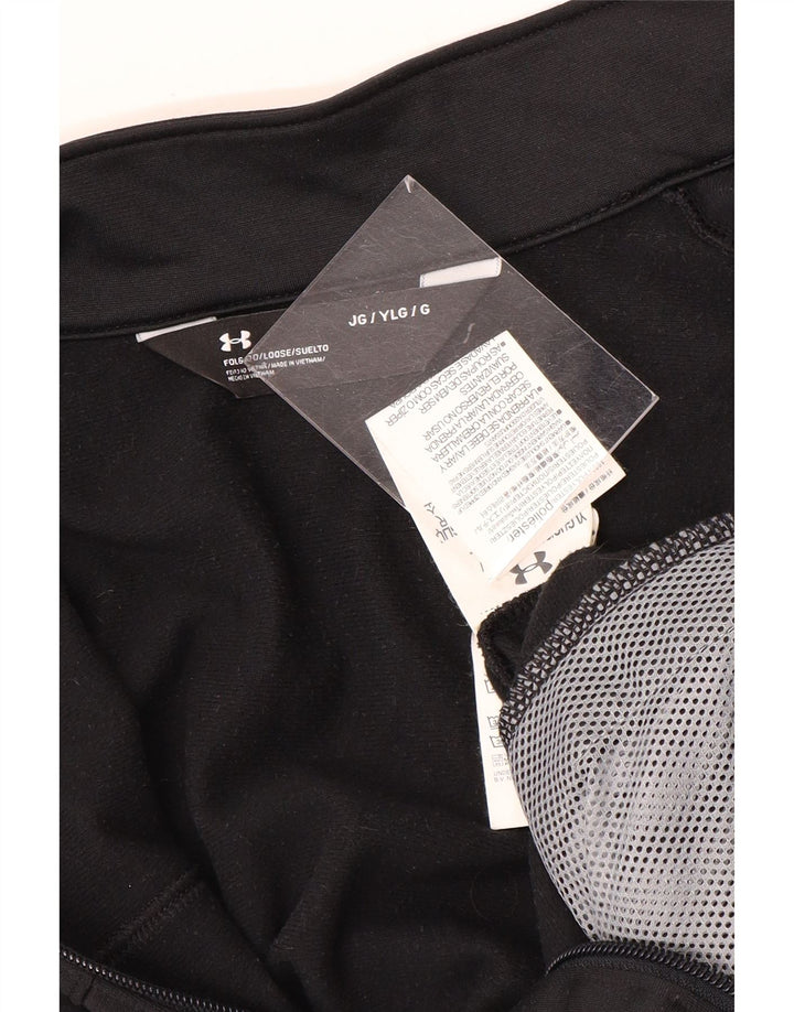 Kurtka dresowa chłopięca Under Armour, duża, czarna, poliester, 11-12 lat
